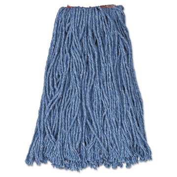 Rubbermaid® Commercial Cotton-synthetic Cut-end Blend Mop Head, 16 Oz, 1" Band, Blue, 12-carton freeshipping - TVN Wholesale